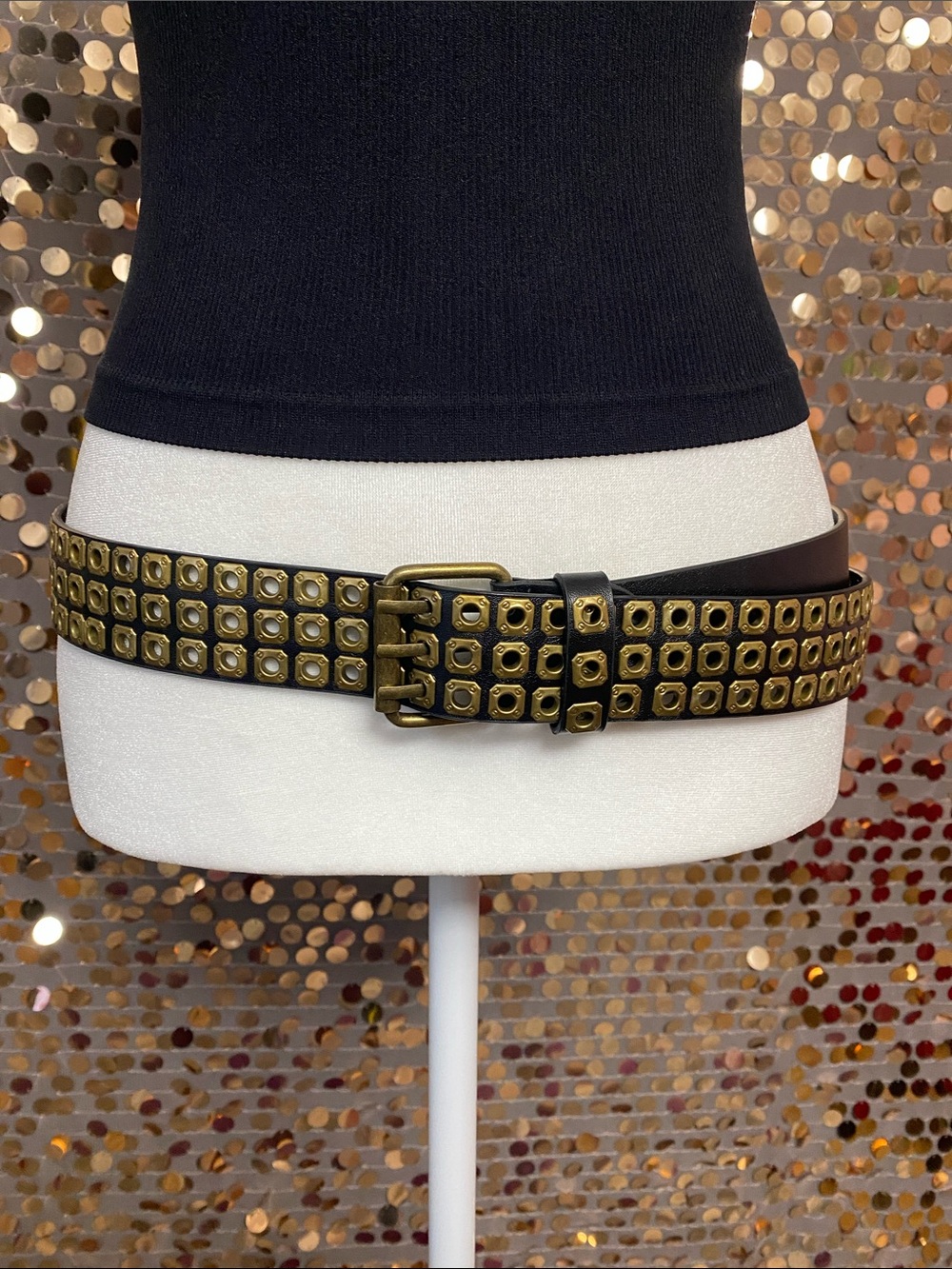 Black and gold belt #449